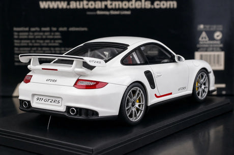 [AutoArt] 1:18 Porsche 2010 911 997 GT2 RS Modello bianco di auto in metallo pressofuso