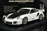 [AutoArt] 1:18 Porsche 2010 911 997 GT2 RS Modello bianco di auto in metallo pressofuso