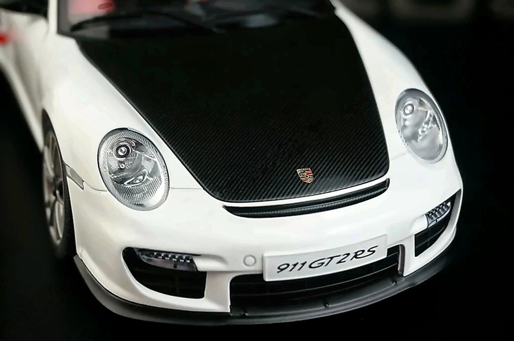 [AutoArt] 1:18 Porsche 2010 911 997 GT2 RS Modello bianco di auto in metallo pressofuso