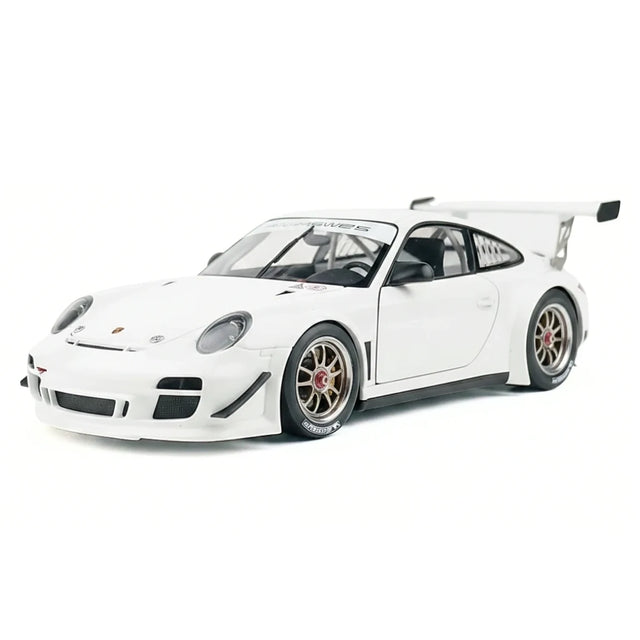 [AutoArt] 1:18 Porsche 2010 911 997 GT3 R Auto Modello Bianco in Metallo Pressofuso