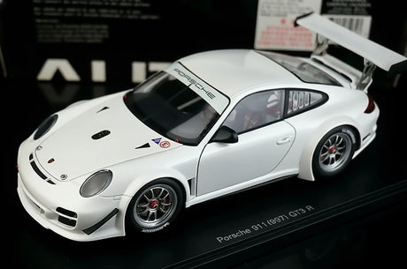 [AutoArt] 1:18 Porsche 2010 911 997 GT3 R Auto Modello Bianco in Metallo Pressofuso