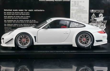 [AutoArt] 1:18 Porsche 2010 911 997 GT3 R Auto Modello Bianco in Metallo Pressofuso
