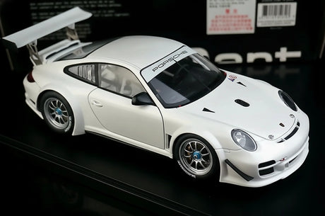 [AutoArt] 1:18 Porsche 2010 911 997 GT3 R Auto Modello Bianco in Metallo Pressofuso