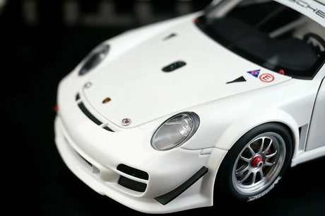 [AutoArt] 1:18 Porsche 2010 911 997 GT3 R Auto Modello Bianco in Metallo Pressofuso