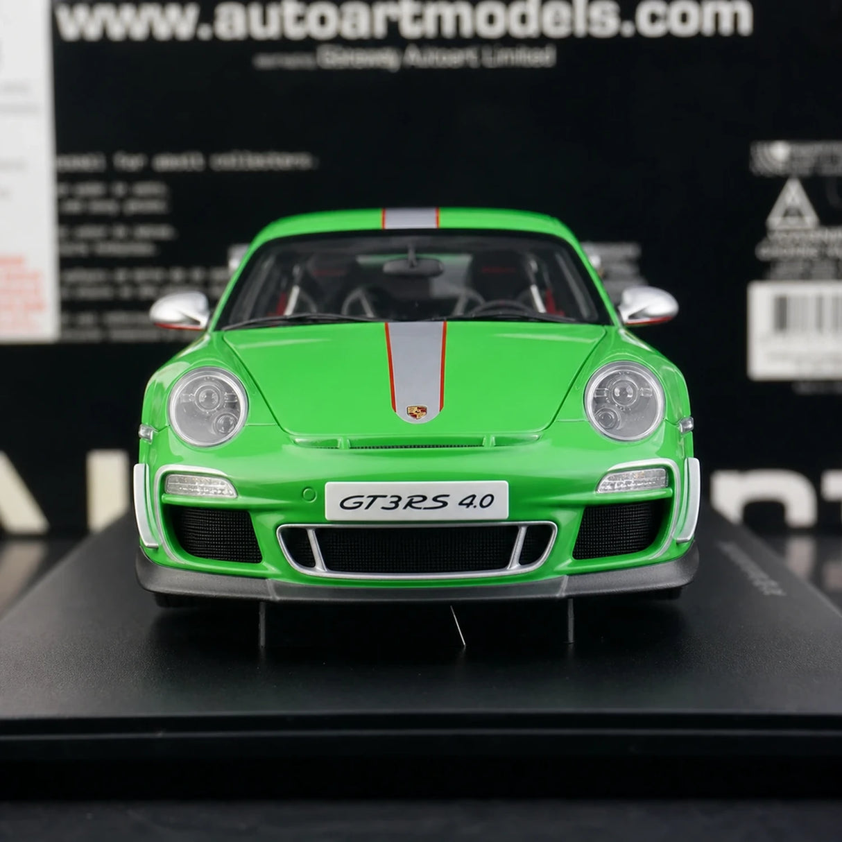 [AutoArt] 1:18 Porsche 2011 911 997 GT3 RS Modello Verde 4.0 Metallo Pressofuso