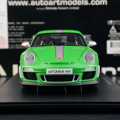 [AutoArt] 1:18 Porsche 2011 911 997 GT3 RS Modello Verde 4.0 Metallo Pressofuso