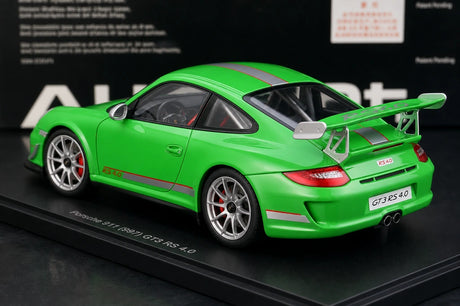 [AutoArt] 1:18 Porsche 2011 911 997 GT3 RS Modello Verde 4.0 Metallo Pressofuso