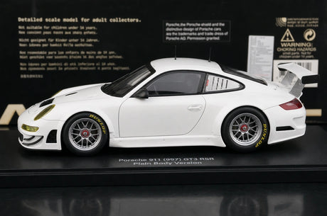 [AutoArt] 1:18 Porsche 2011 911 997 GT3 RSR Modello bianco di auto in metallo pressofuso
