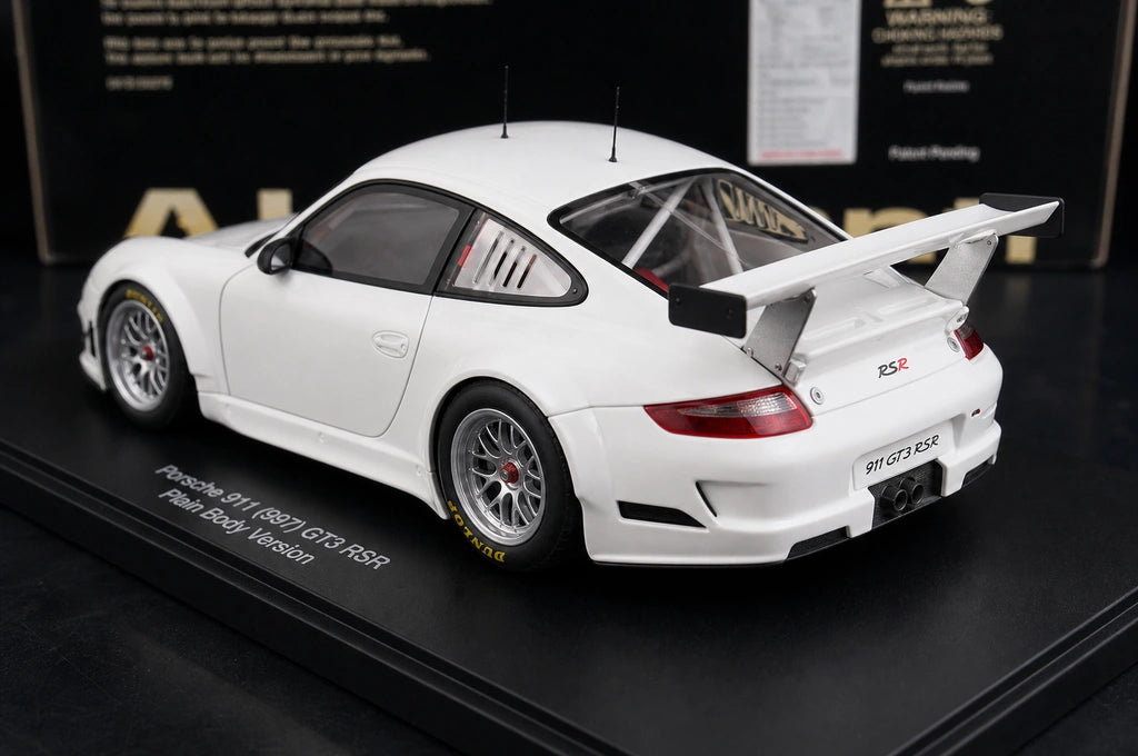 [AutoArt] 1:18 Porsche 2011 911 997 GT3 RSR Modello bianco di auto in metallo pressofuso