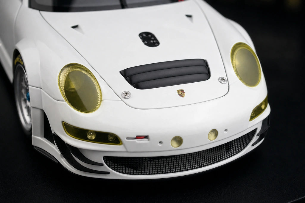 [AutoArt] 1:18 Porsche 2011 911 997 GT3 RSR Modello bianco di auto in metallo pressofuso