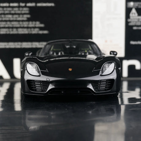 [AutoArt] 1:18 Porsche 2013 918 Spyder Modellismo nero di auto in metallo pressofuso
