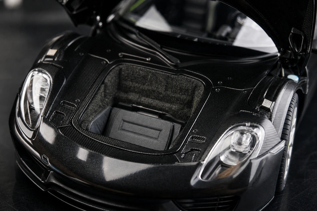 [AutoArt] 1:18 Porsche 2013 918 Spyder Modellismo nero di auto in metallo pressofuso