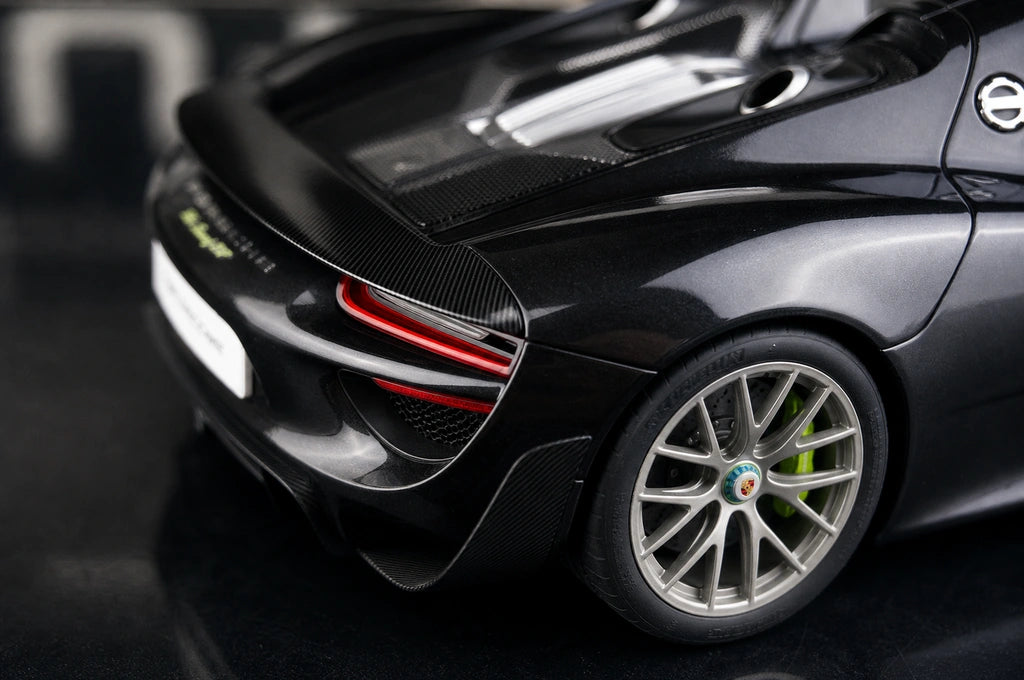 [AutoArt] 1:18 Porsche 2013 918 Spyder Modellismo nero di auto in metallo pressofuso