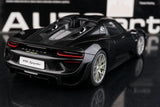 [AutoArt] 1:18 Porsche 2013 918 Spyder Modellismo nero di auto in metallo pressofuso