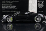 [AutoArt] 1:18 Porsche 2013 918 Spyder Modellismo nero di auto in metallo pressofuso