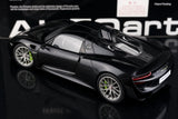 [AutoArt] 1:18 Porsche 2013 918 Spyder Modellismo nero di auto in metallo pressofuso
