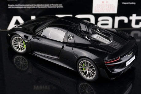 [AutoArt] 1:18 Porsche 2013 918 Spyder Modellismo nero di auto in metallo pressofuso