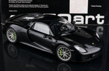 [AutoArt] 1:18 Porsche 2013 918 Spyder Modellismo nero di auto in metallo pressofuso
