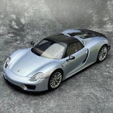 [AutoArt] 1:18 Porsche 2013 918 Spyder Ice Blue Model Car Die-Cast