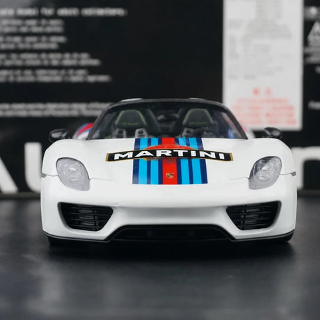 [AutoArt] 1:18 Porsche 2013 918 Spyder Martini Livery modello di auto in metallo pressofuso