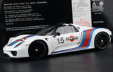 [AutoArt] 1:18 Porsche 2013 918 Spyder Martini Livery modello di auto in metallo pressofuso