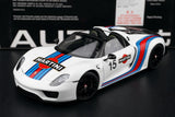 [AutoArt] 1:18 Porsche 2013 918 Spyder Martini Livery modello di auto in metallo pressofuso