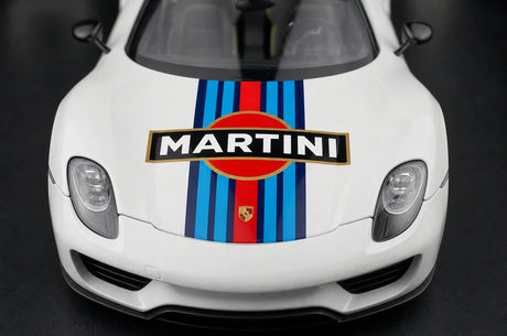 [AutoArt] 1:18 Porsche 2013 918 Spyder Martini Livery modello di auto in metallo pressofuso