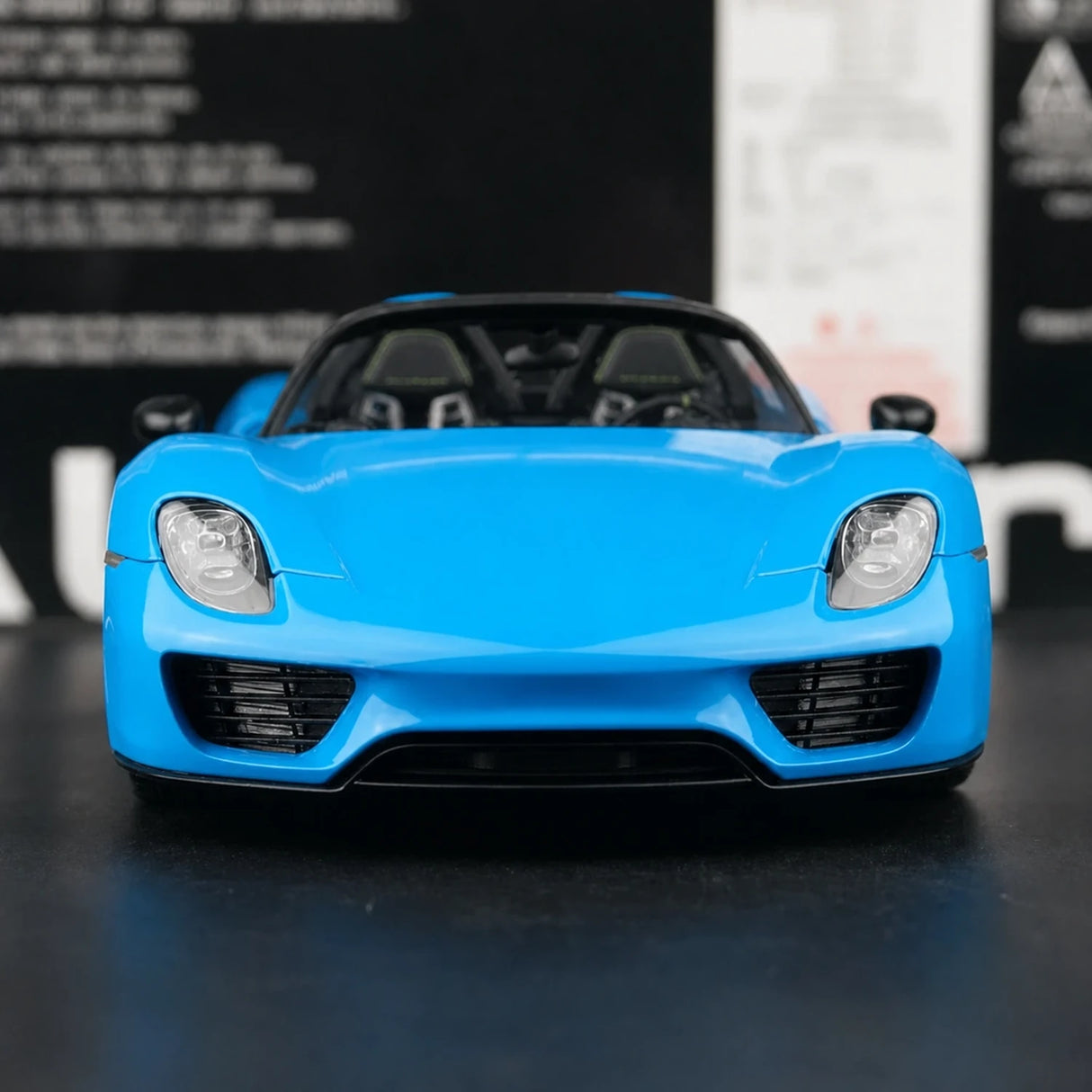[AutoArt] 1:18 Porsche 2013 918 Spyder Tiffany blu modellino pressofuso