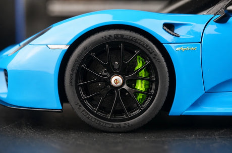 [AutoArt] 1:18 Porsche 2013 918 Spyder Tiffany blu modellino pressofuso