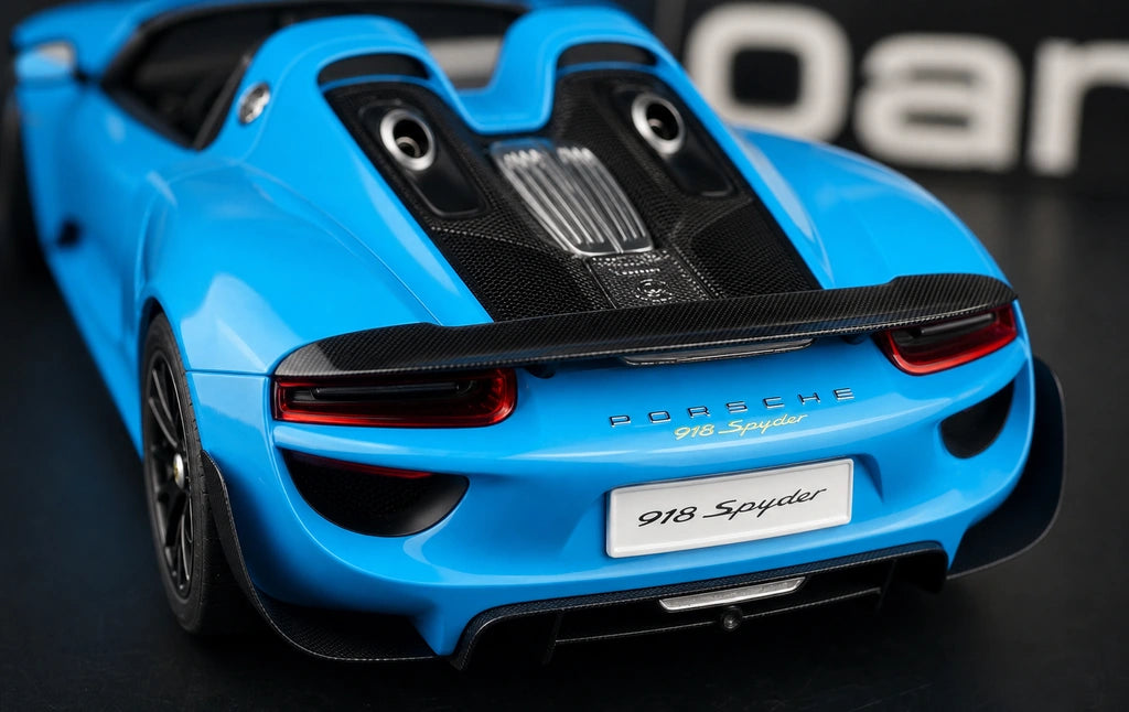 [AutoArt] 1:18 Porsche 2013 918 Spyder Tiffany blu modellino pressofuso