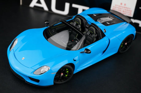 [AutoArt] 1:18 Porsche 2013 918 Spyder Tiffany blu modellino pressofuso
