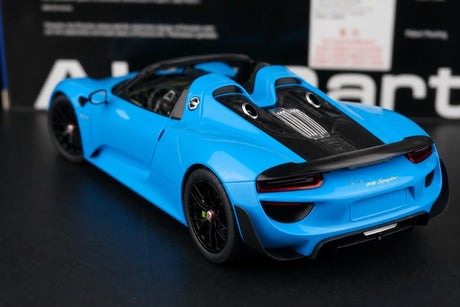 [AutoArt] 1:18 Porsche 2013 918 Spyder Tiffany blu modellino pressofuso