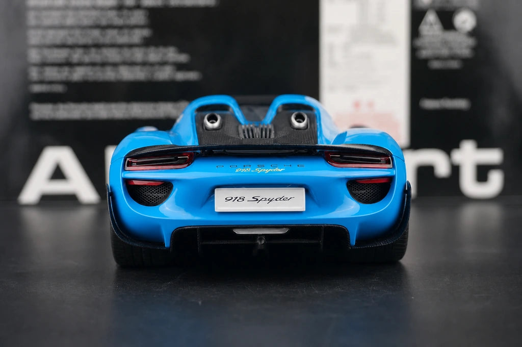 [AutoArt] 1:18 Porsche 2013 918 Spyder Tiffany blu modellino pressofuso