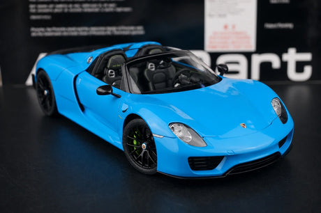 [AutoArt] 1:18 Porsche 2013 918 Spyder Tiffany blu modellino pressofuso