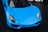 [AutoArt] 1:18 Porsche 2013 918 Spyder Tiffany blu modellino pressofuso