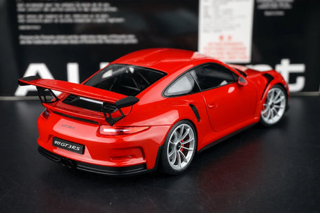 [AutoArt] 1:18 Porsche 2016 911 GT3 RS Modello Rosso di auto in metallo pressofuso