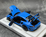 [AutoArt] 1:18 Porsche 2018 911 991.2 GT3 RS Blue Model Car Die-Cast