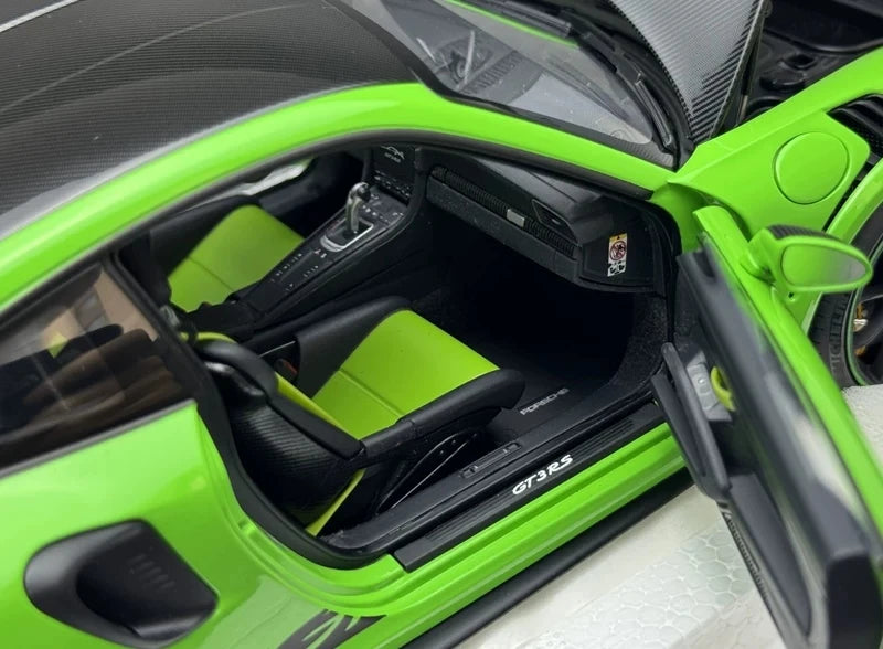 [AutoArt] 1:18 Porsche 2018 911 991.2 GT3 RS Green Model Car Die-Cast