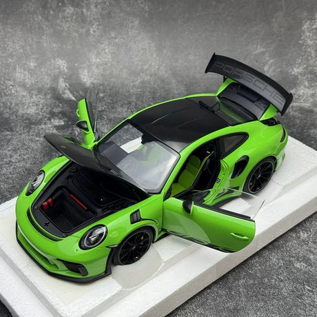 [AutoArt] 1:18 Porsche 2018 911 991.2 GT3 RS Green Model Car Die-Cast