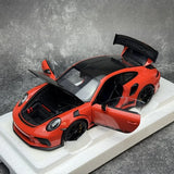 [AutoArt] 1:18 Porsche 2018 911 991.2 GT3 RS Orange Model Car Die-Cast