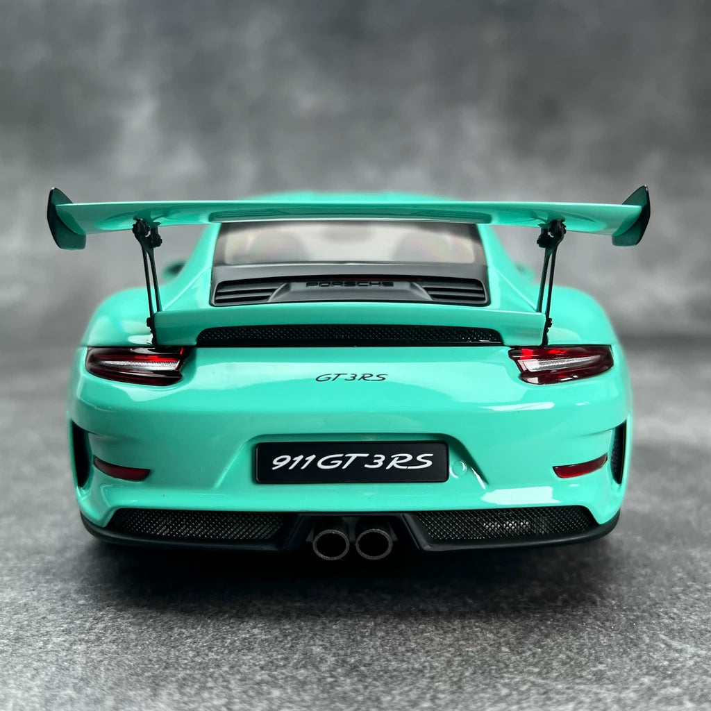 [AutoArt] 1:18 Porsche 2018 911 991.2 GT3 RS Tiffany Blue Model Car Die-Cast