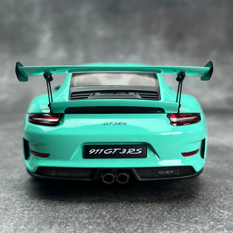 [AutoArt] 1:18 Porsche 2018 911 991.2 GT3 RS Tiffany Blue Model Car Die-Cast