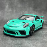 [AutoArt] 1:18 Porsche 2018 911 991.2 GT3 RS Tiffany Blue Model Car Die-Cast