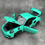 [AutoArt] 1:18 Porsche 2018 911 991.2 GT3 RS Tiffany Blue Model Car Die-Cast