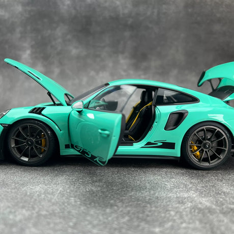 [AutoArt] 1:18 Porsche 2018 911 991.2 GT3 RS Tiffany Blue Model Car Die-Cast