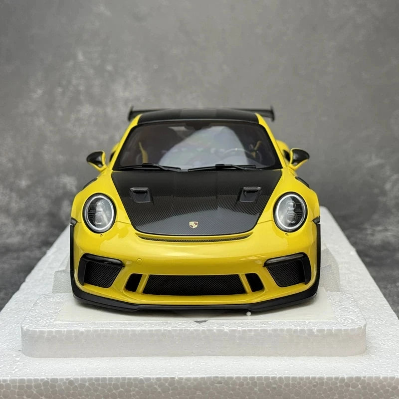[AutoArt] 1:18 Porsche 2018 911 991.2 GT3 RS Yellow Model Car Die-Cast