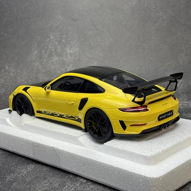 [AutoArt] 1:18 Porsche 2018 911 991.2 GT3 RS Yellow Model Car Die-Cast