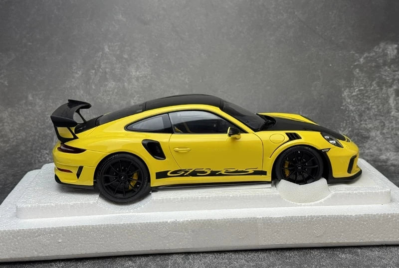 [AutoArt] 1:18 Porsche 2018 911 991.2 GT3 RS Yellow Model Car Die-Cast