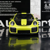 [AutoArt] 1:18 Porsche 2018 911 GT2 RS 991.2 Auto modello verde acido in metallo pressofuso