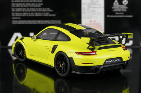 [AutoArt] 1:18 Porsche 2018 911 GT2 RS 991.2 Auto modello verde acido in metallo pressofuso